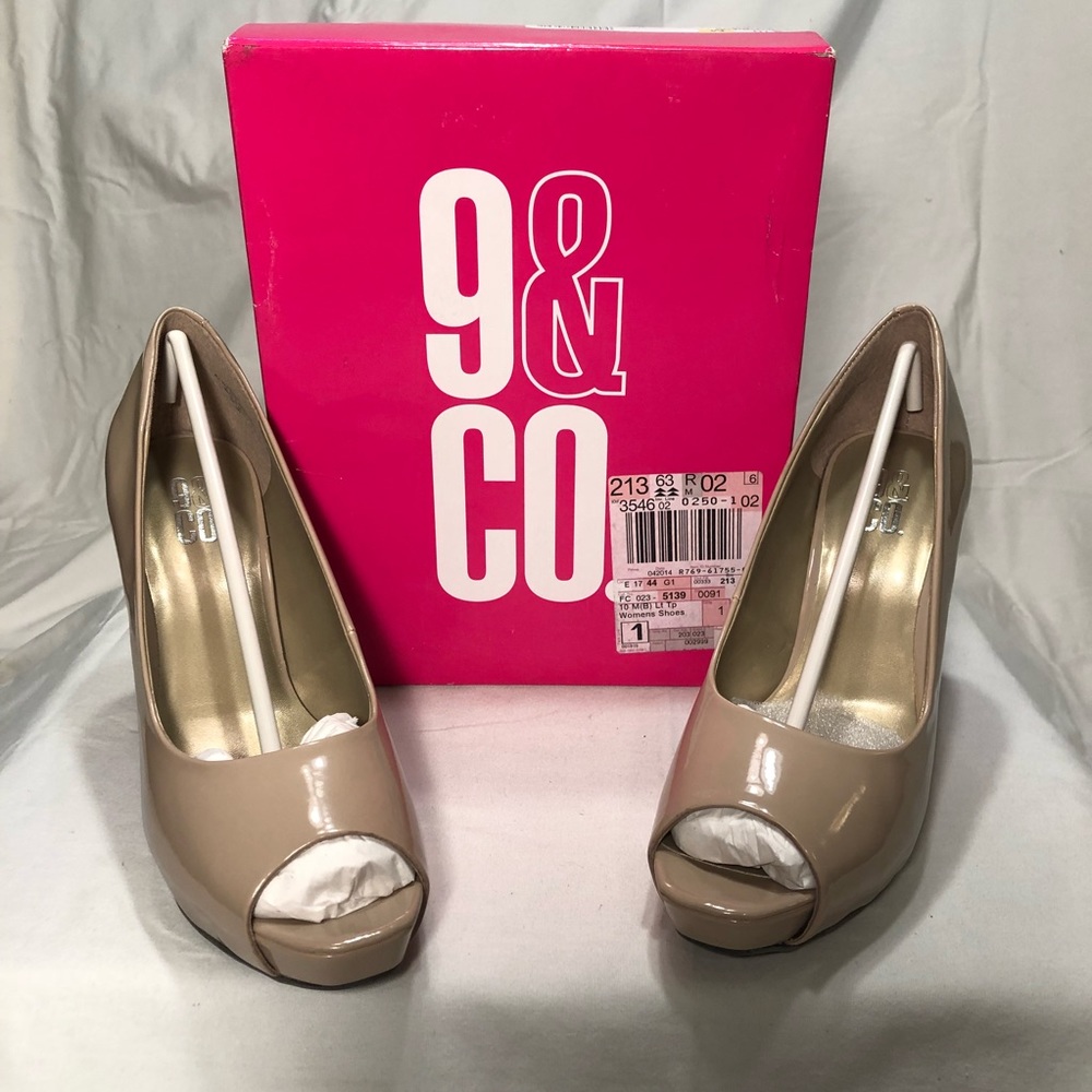 Nine & Co Patent Pumps Size 10m